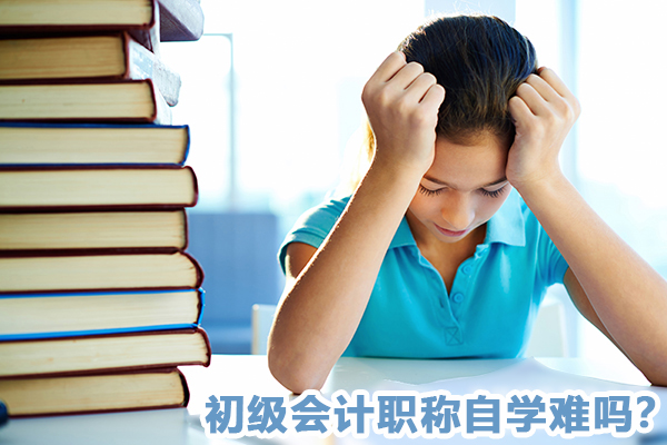 初级会计职称自学难吗？