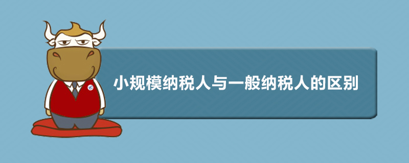 小规模纳税人与一般纳税人的区别