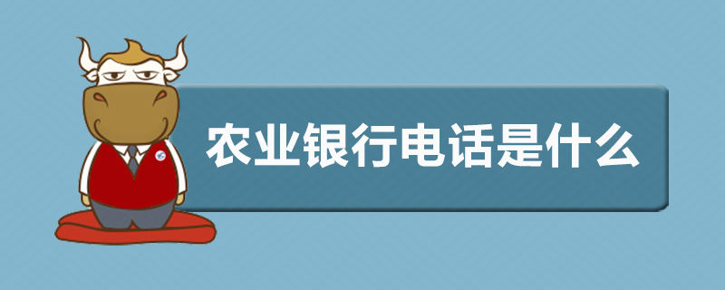 农业银行电话是什么