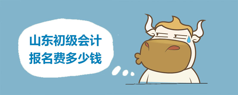 山东初级会计报名费多少钱
