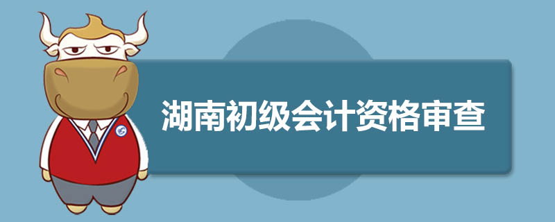 湖南初级会计资格审查是什么