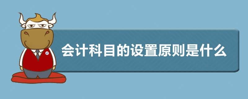 会计科目的设置原则是什么