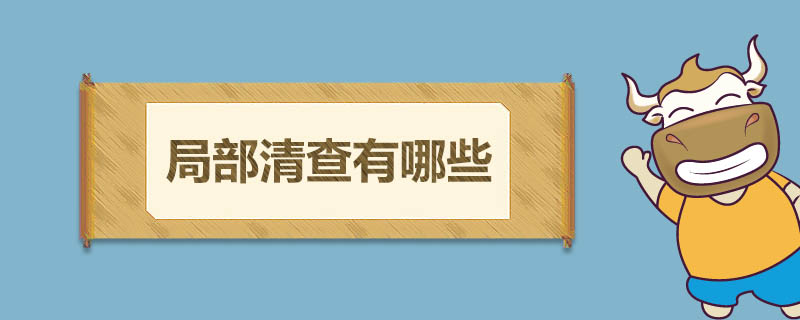 局部清查有哪些