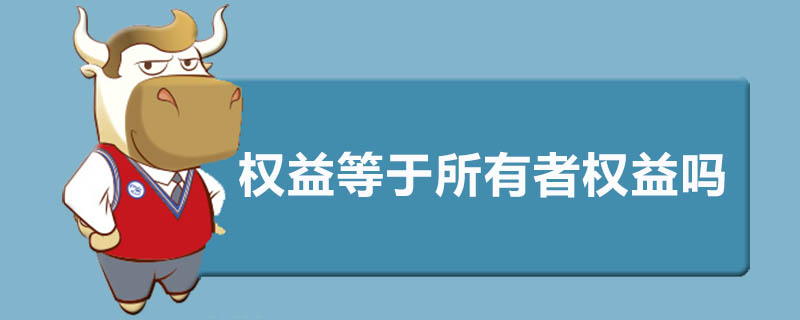 权益等于所有者权益吗