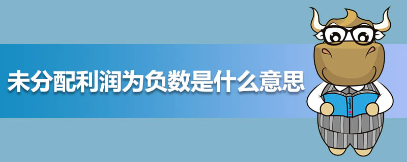 未分配利润为负数是什么意思