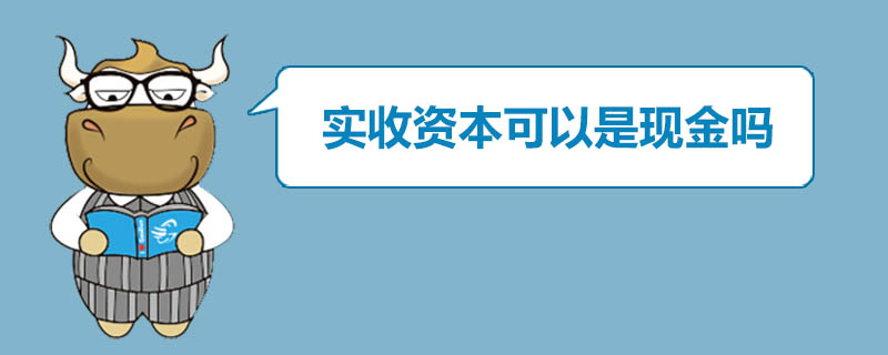 实收资本可以是现金吗